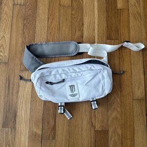 Monster Energy Ultra Drink White Cross Body Bag Travel Adjustable Strap